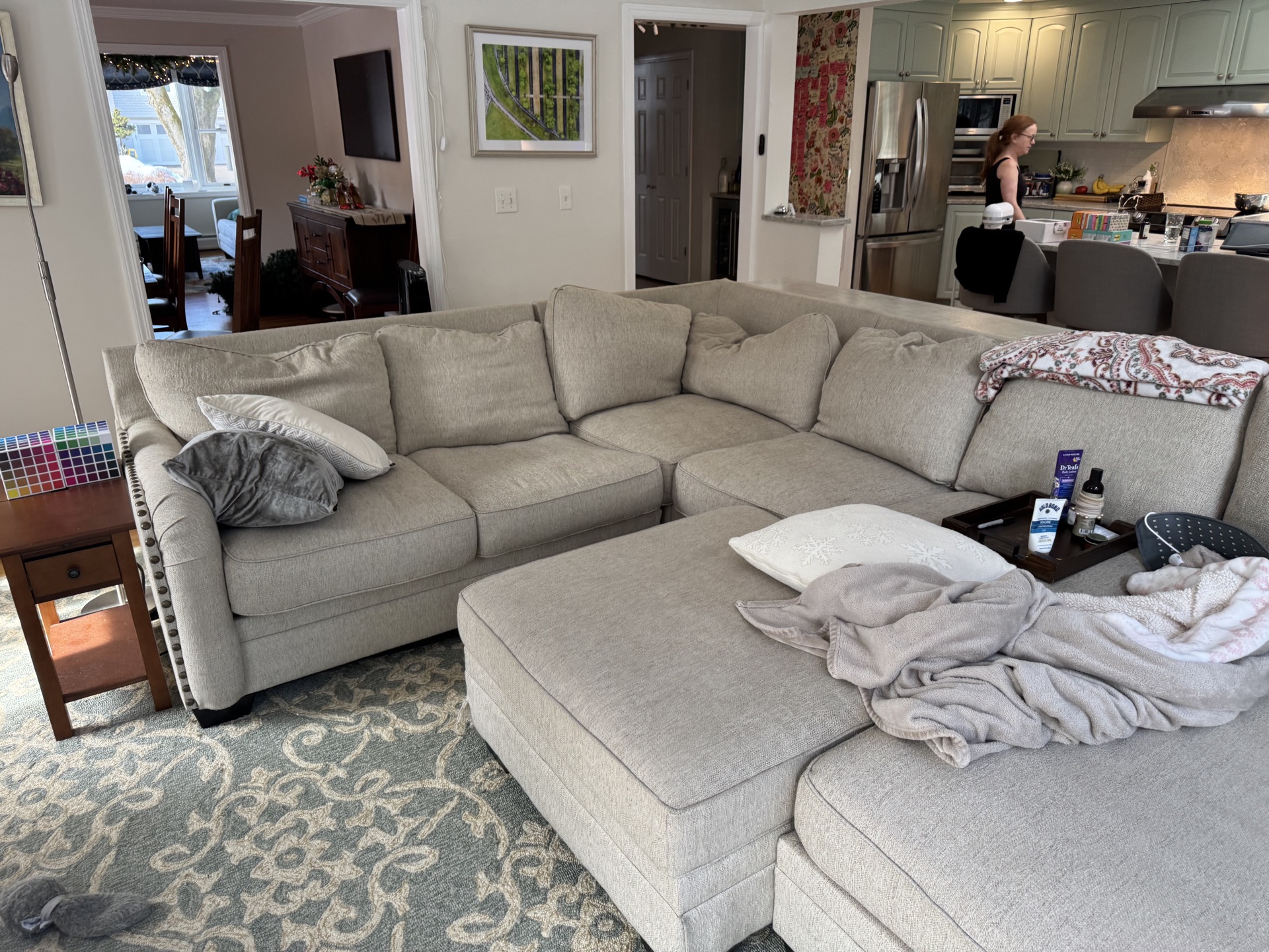 Sofa reupholstered — Elite Furniture Repair Westchester