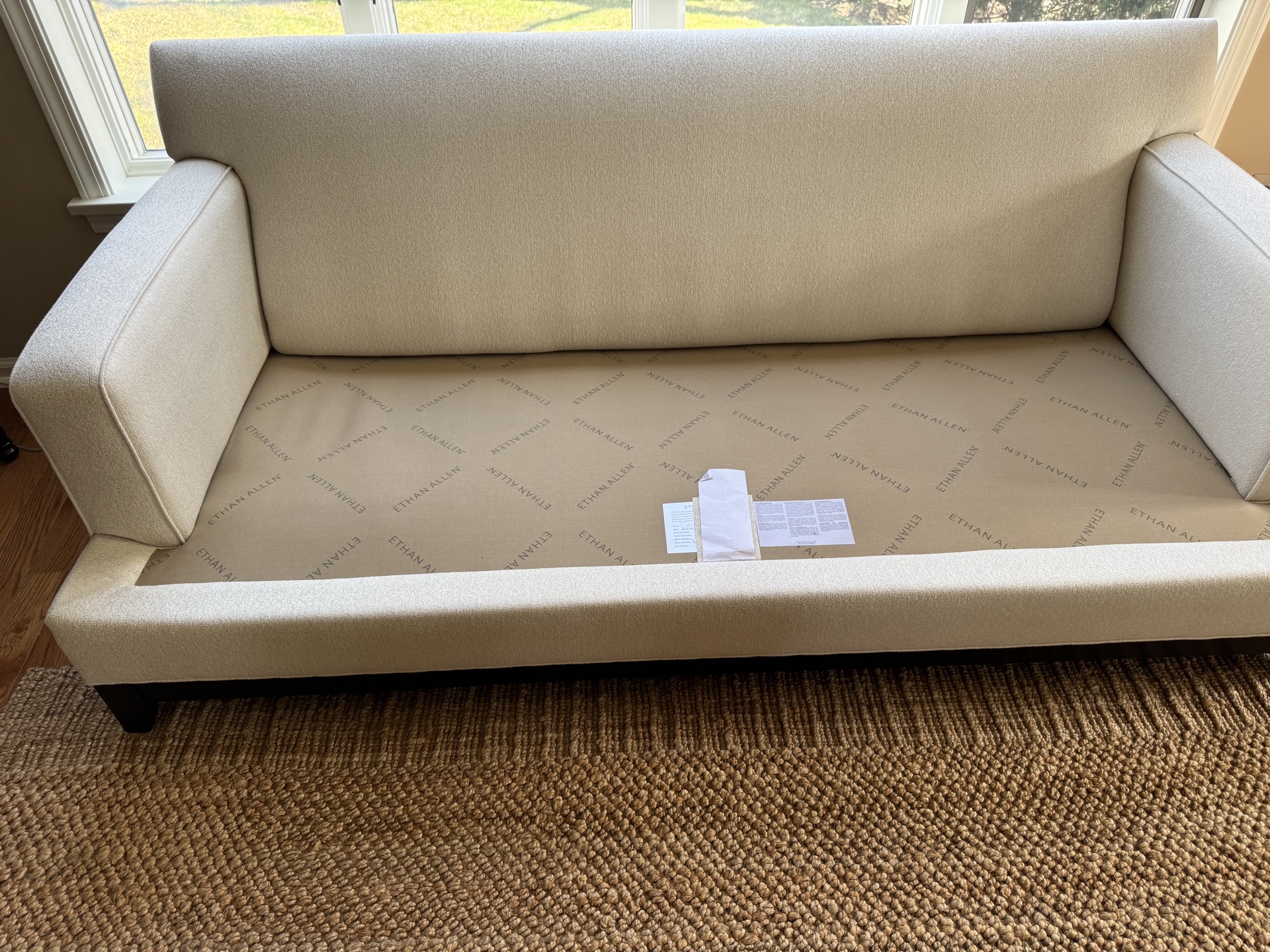 Sofa repair detail — Elite Furniture & Upholstery Repair